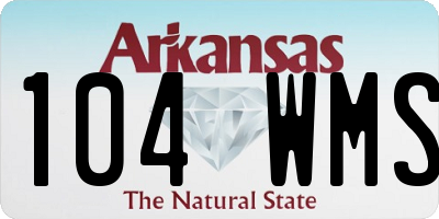AR license plate 104WMS