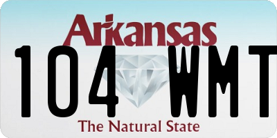 AR license plate 104WMT