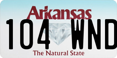 AR license plate 104WND