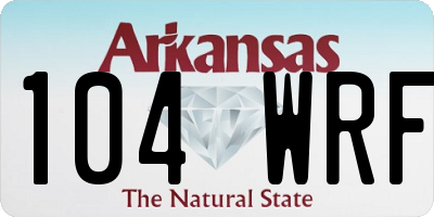 AR license plate 104WRF