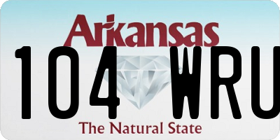 AR license plate 104WRU