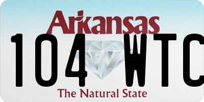 AR license plate 104WTC