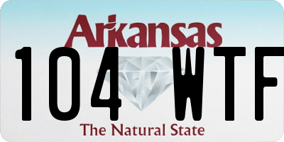 AR license plate 104WTF
