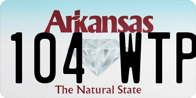 AR license plate 104WTP
