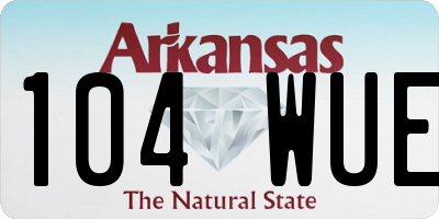 AR license plate 104WUE
