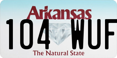 AR license plate 104WUF