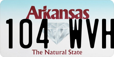 AR license plate 104WVH