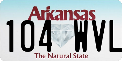 AR license plate 104WVL
