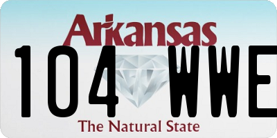 AR license plate 104WWE