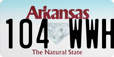 AR license plate 104WWH