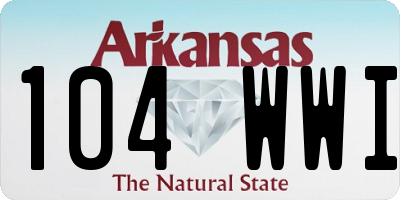 AR license plate 104WWI