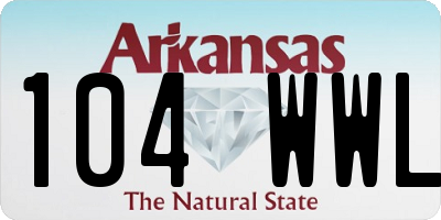 AR license plate 104WWL