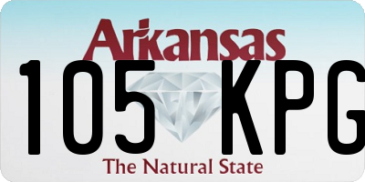 AR license plate 105KPG