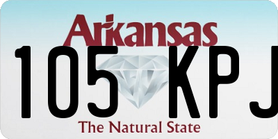 AR license plate 105KPJ