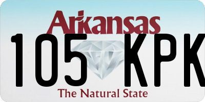 AR license plate 105KPK