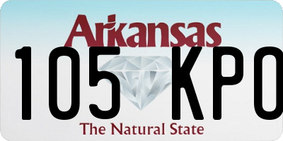 AR license plate 105KPO