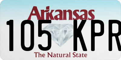 AR license plate 105KPR