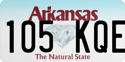 AR license plate 105KQE