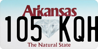 AR license plate 105KQH