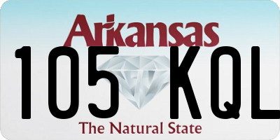 AR license plate 105KQL