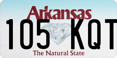 AR license plate 105KQT