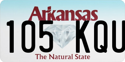 AR license plate 105KQU