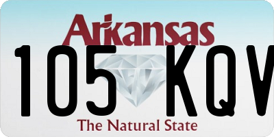 AR license plate 105KQV