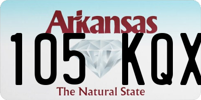AR license plate 105KQX