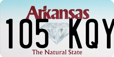 AR license plate 105KQY