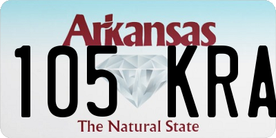 AR license plate 105KRA
