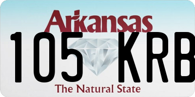 AR license plate 105KRB