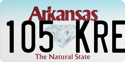 AR license plate 105KRE