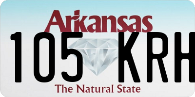 AR license plate 105KRH