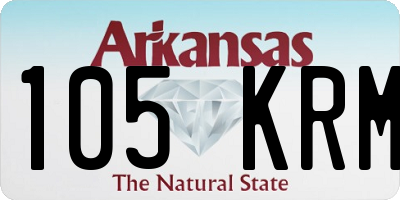 AR license plate 105KRM