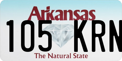 AR license plate 105KRN