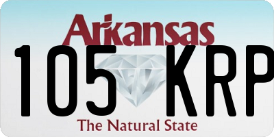 AR license plate 105KRP