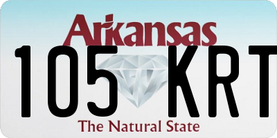 AR license plate 105KRT