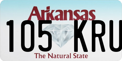 AR license plate 105KRU