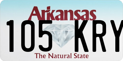 AR license plate 105KRY