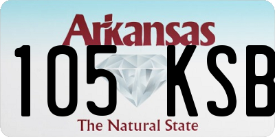 AR license plate 105KSB
