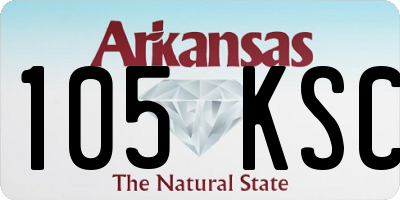 AR license plate 105KSC