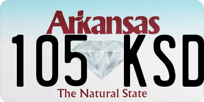 AR license plate 105KSD