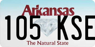 AR license plate 105KSE
