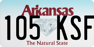 AR license plate 105KSF