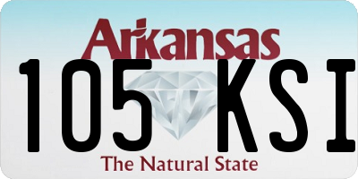 AR license plate 105KSI