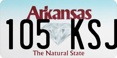 AR license plate 105KSJ