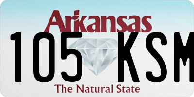 AR license plate 105KSM