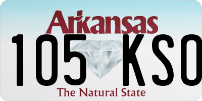 AR license plate 105KSO