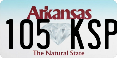 AR license plate 105KSP