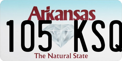 AR license plate 105KSQ